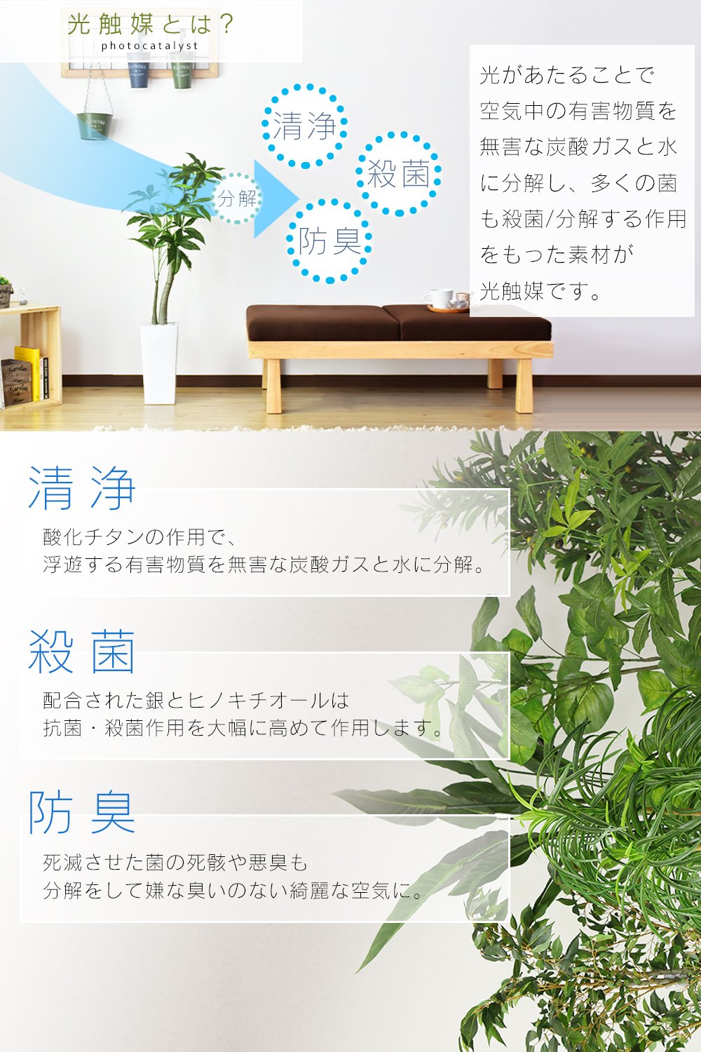 Amazon｜DORIS ドリス 人工高さ約107cm 簡単世話いらず 水やり不要